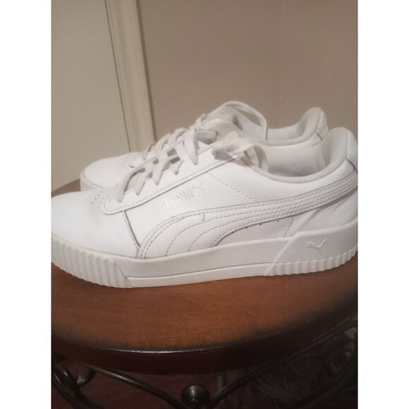 Puma Women's Carina 370325-02 White Leather Casual Shoes Sneakers Size 7 - Picture 9 of 15